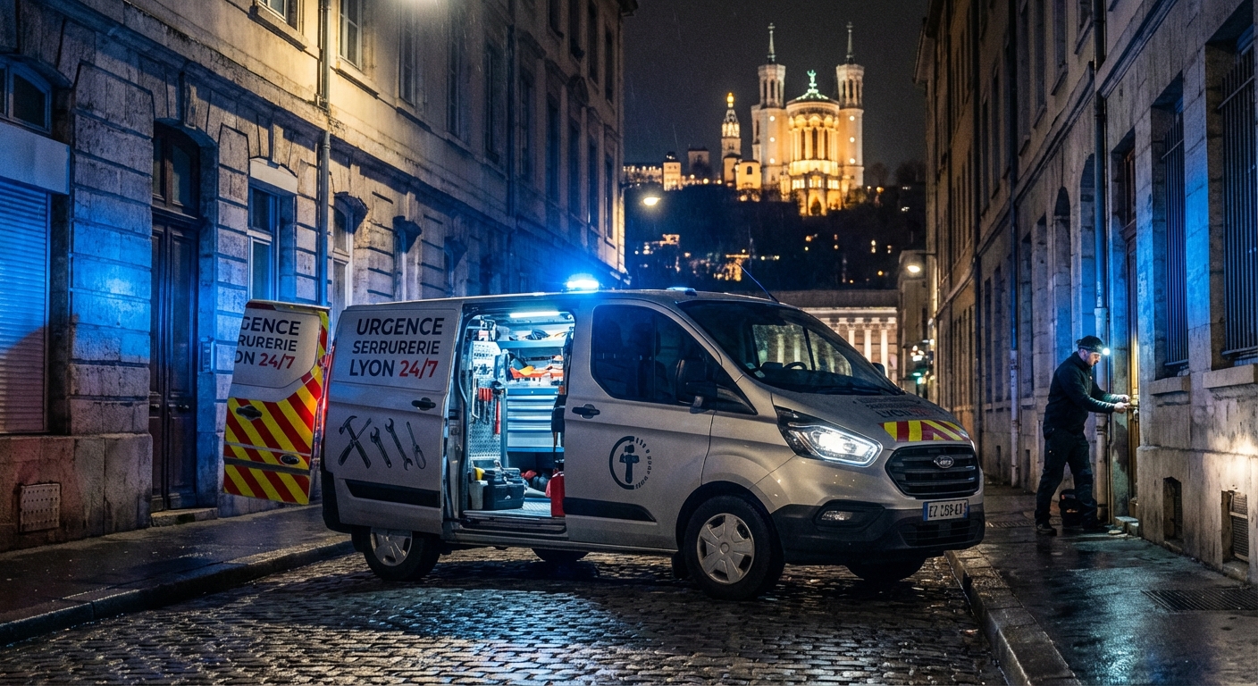 Serrurier en intervention urgence de nuit à Lyon