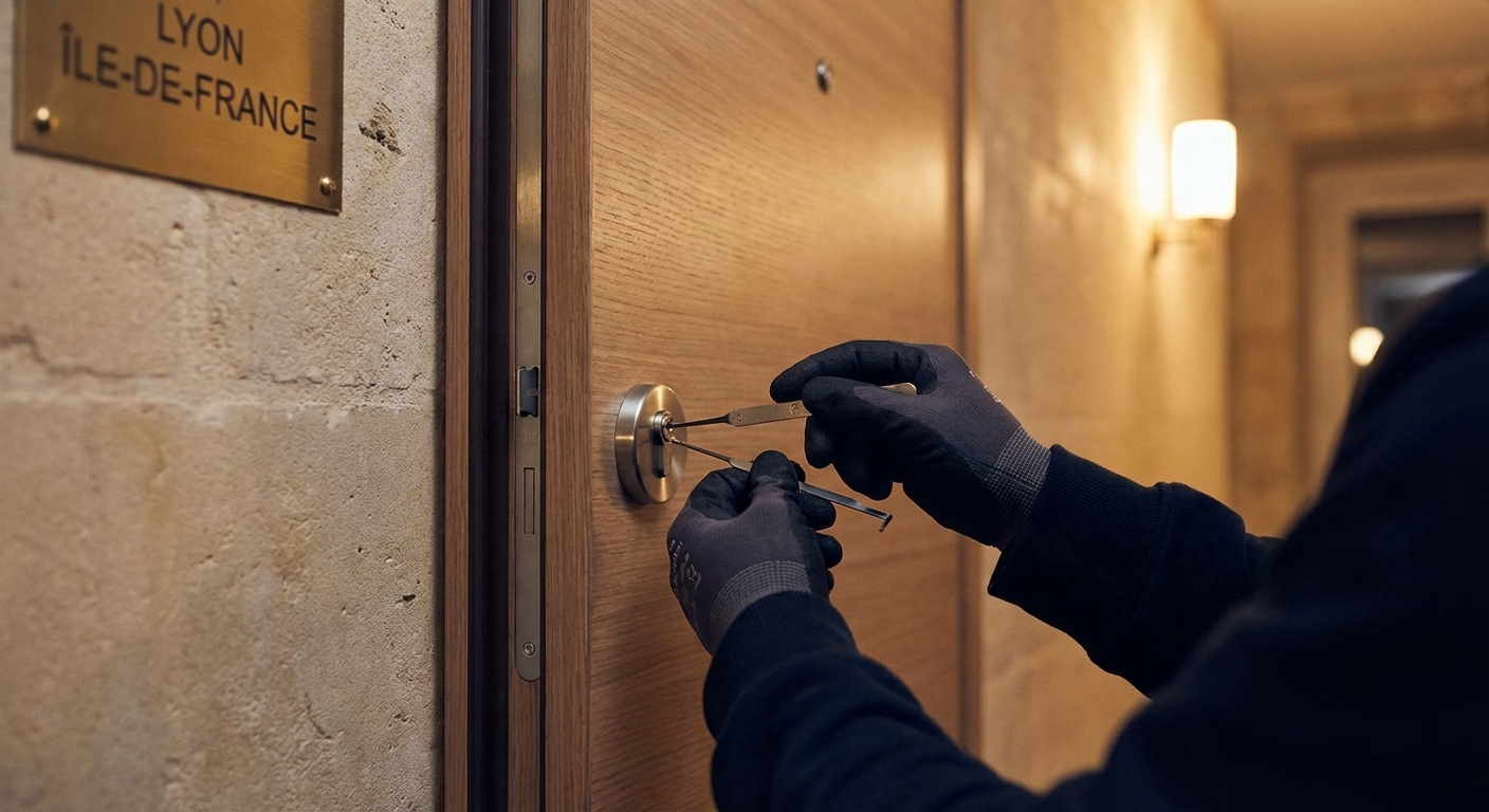 Ouverture de porte par un serrurier professionnel à Lyon