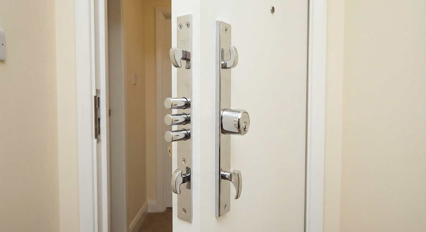 Serrure multipoints pour porte blindée